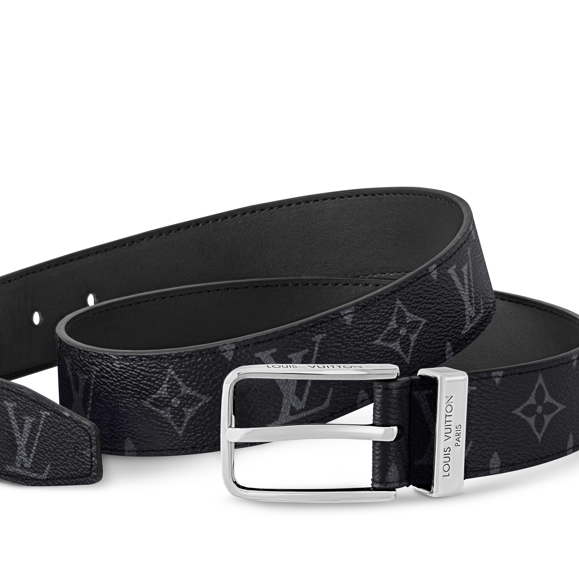 希少品【LOUIS VUITTON】Pont Neuf 35mm belt Monogram Eclipse louis-vuitton-pont-neuf-35mm-